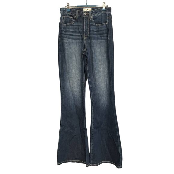 Sterling & Stitch Flare Jean Dark Denim Womens‎ Size 28x34 - Picture 1 of 12